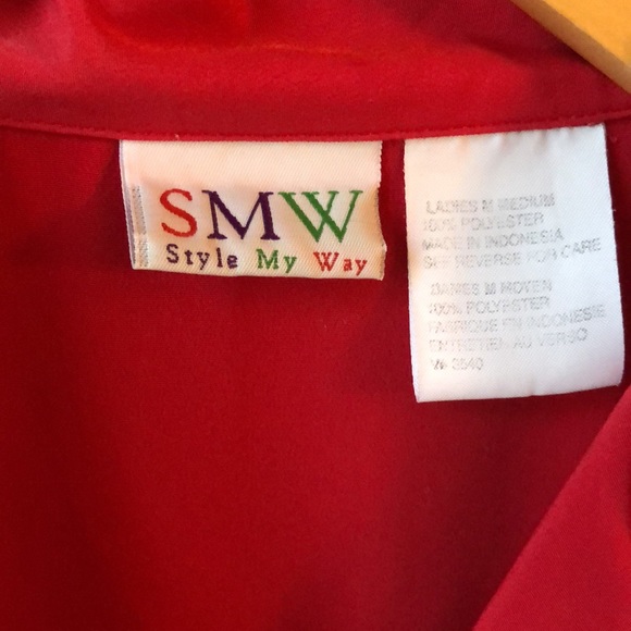 Vintage Red Short Sleeve Shirt - From the 90s - Picture 3 of 6